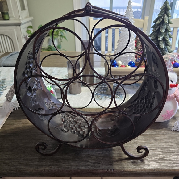 Other - Decorative Metal Wine Rack